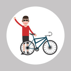 Fototapeta premium Graphic design of Bike lifestyle, vector illustration