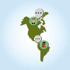 Communication  vector design, editable graphic