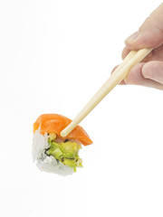 Delicious sushi rolls