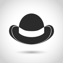 vector black hat icon