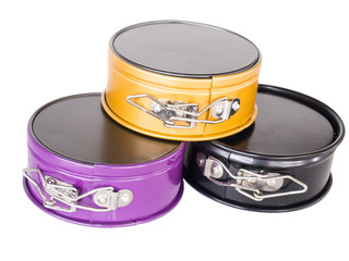 material spherical baking loaf pan non-stick coating.  isolated on white.