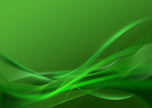 Illustration abstract green  background .