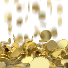 Falling coins background