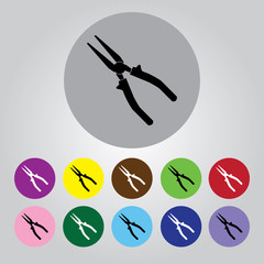 Pliers - vector icon