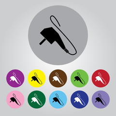 Electric plug Vector icon