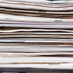 Stack of newspapers