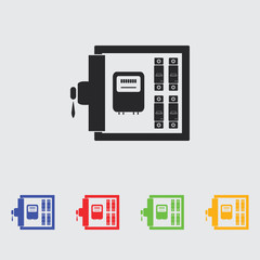 Electric distribution box vector icon