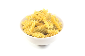 italian pasta isolated on white backgroung