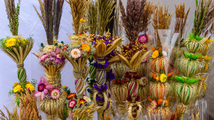 Easter willow of Kazukas (kazimirki) are dry traditional bouquets  of popular fair in Vilnius, Lithuania.