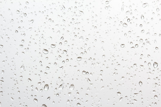 Water Drops On The Glass