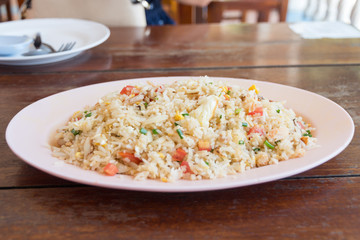 Fried rice with crab - Thai cuisine