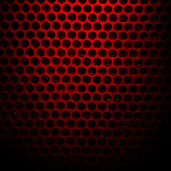 Bubble wrap lit by red light