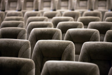 Fototapeta premium Empty comfortable seats in theater, cinema