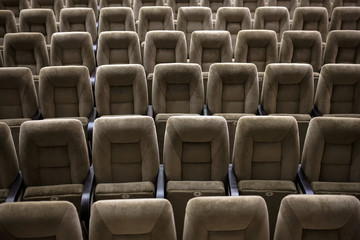 Empty comfortable seats in theater, cinema