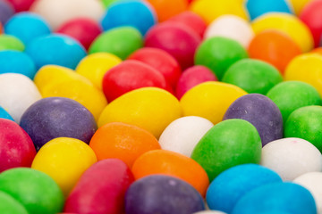 Fototapeta na wymiar Backdrop from Multicolored Sweet Candy