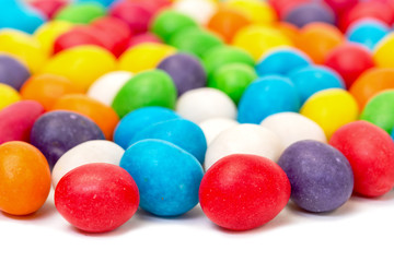 Fototapeta na wymiar Backdrop from Multicolored Sweet Candy
