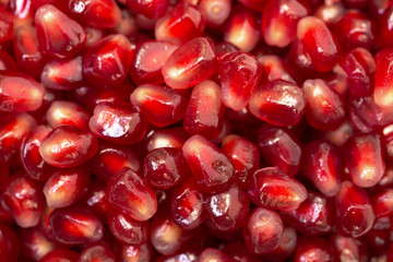 Backdrop from Fresh Pomegranate Seeds
