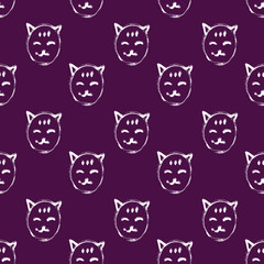 Fototapeta premium seamless pattern of cats