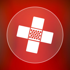 Medical patch icon