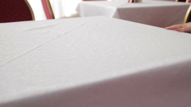 white tablecloth in a restaurant you need to bear the table