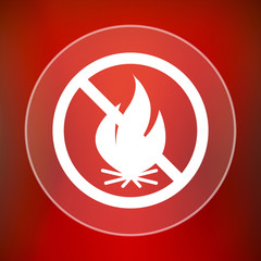 Fire forbidden icon