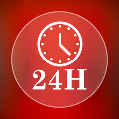 24H clock icon