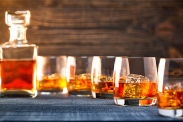 glass of cold whiskey