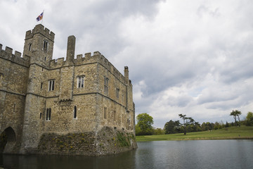Medieval Leeds Castle in Kent England