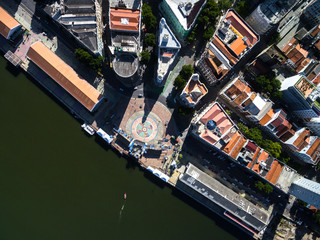 Fototapeta na wymiar Top View of Marco Zero Square, Recife, Brazil