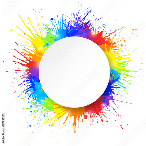 Atypiques Mag Color Splatter Banner Clipart In Pack 5015