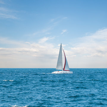 Modern sailing yacht