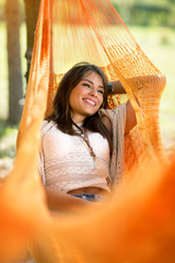Enjoyment in hammock