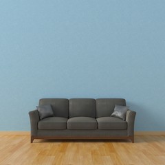 3D Illustration of a Sofa