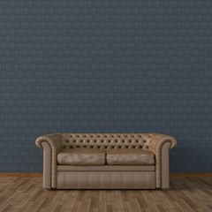 3D Illustration of a Sofa