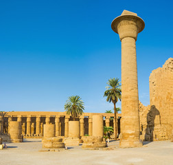 The columns of Karnak Temple