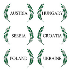 Laurel Wreath European Countries 9