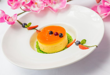 Italian dessert panna cotta
