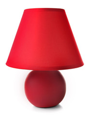 Table lamp isolated on white