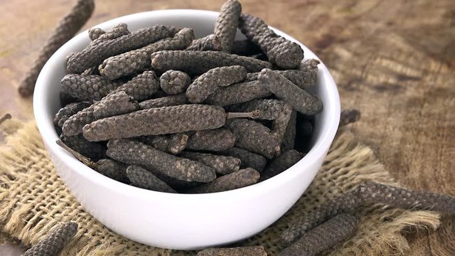 Long Pepper as seamless loopable 4K UHD footage