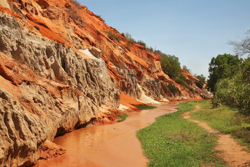 Fairy Stream - Red Canyon between Phan Thiet and Mui Ne. Vietnam