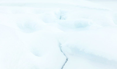 Fototapeta na wymiar Beautiful natural snowdrift, close up