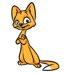 Cat amaze cartoon illustration image animal character