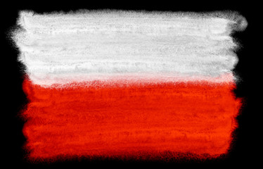 Poland flag illustration - obrazy, fototapety, plakaty