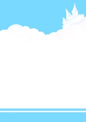 Background sky castle air clouds