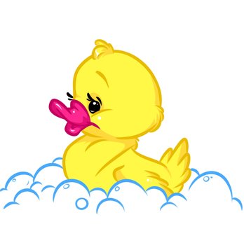 Baby Ducklings yellow toy character cartoon illustration image
