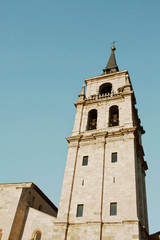 Fototapeta na wymiar Tower of cathedral in Alcala, Madrid,Spain