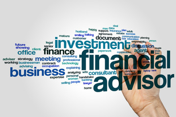 Financial advisor word cloud