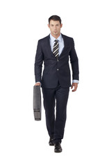 handsome businessman with a briefcase