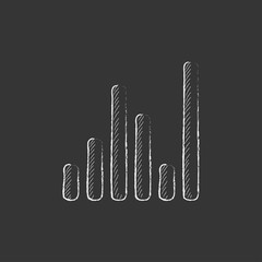 Equalizer. Drawn in chalk icon.