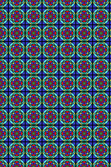 ステンドグラス模様背景